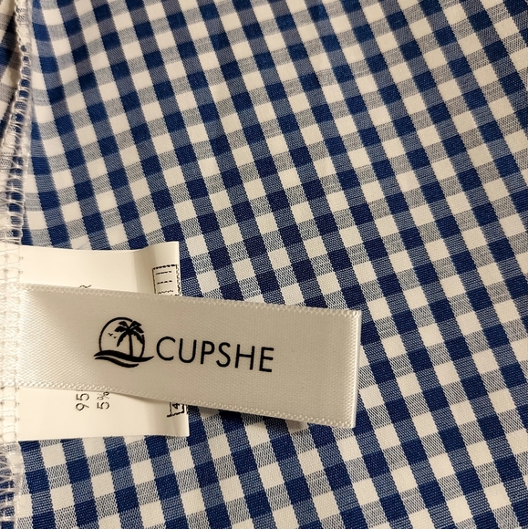 Cupshe Navy and White Checkered Dress - Picture 2 of 7